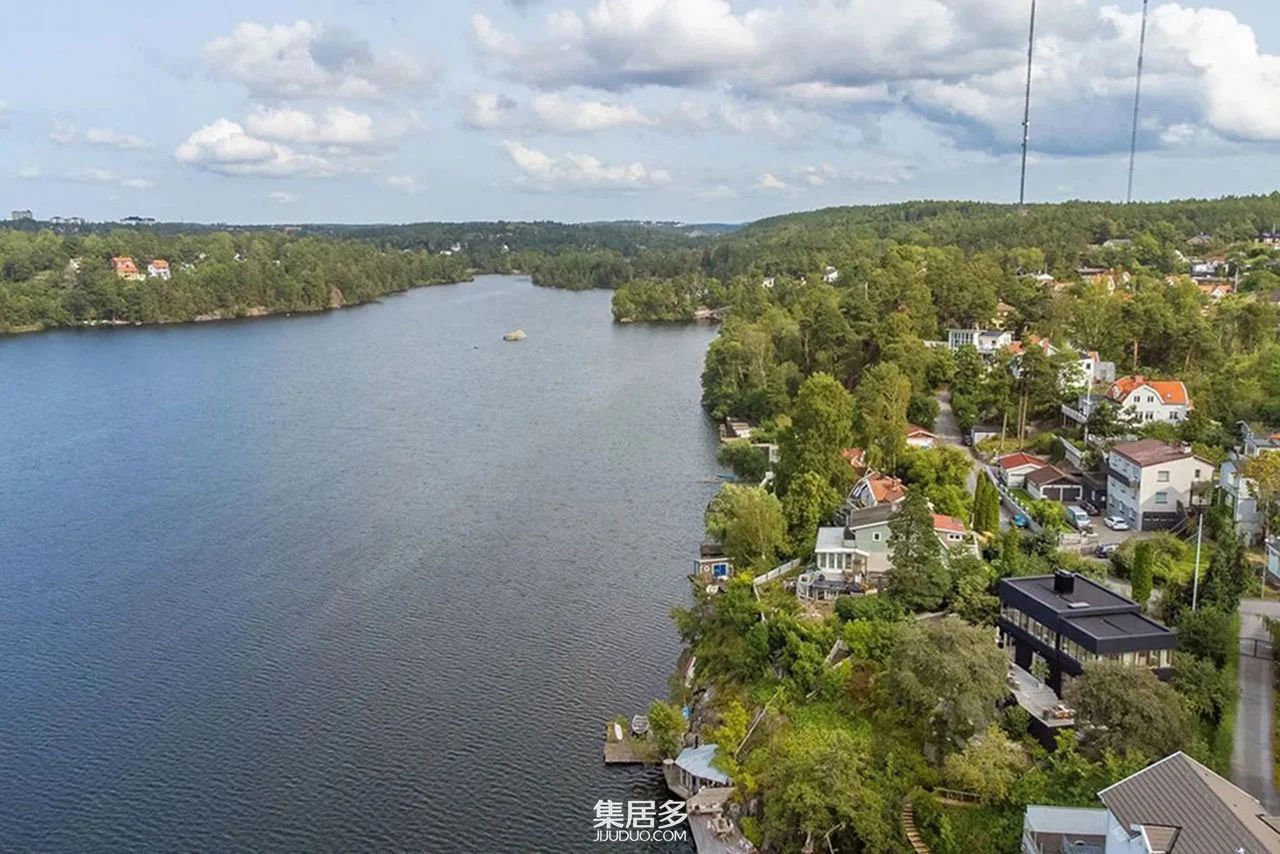 湖畔现代豪华别墅丨瑞典斯德哥尔摩-11