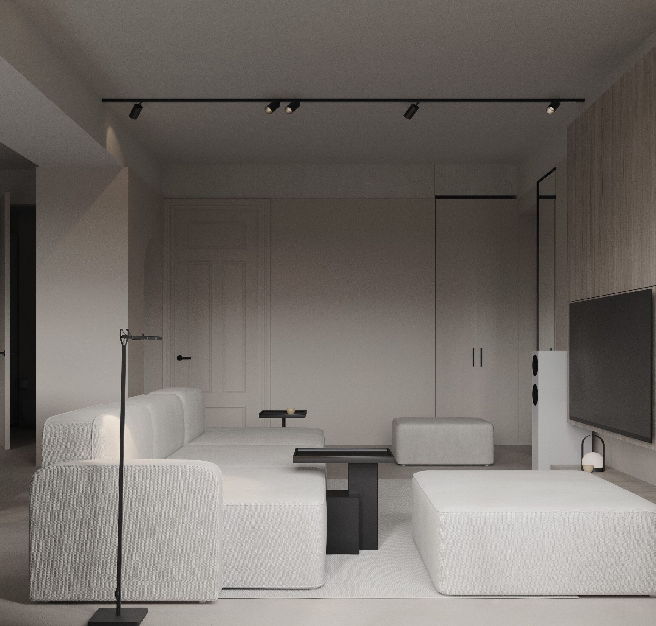 中性色系公寓设计 非凡的生活格调！-1