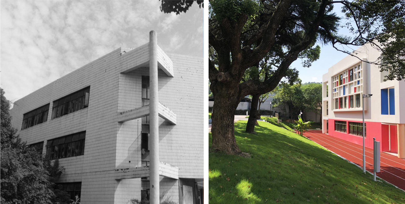 绍兴上虞龙山学校外立面翻新-15