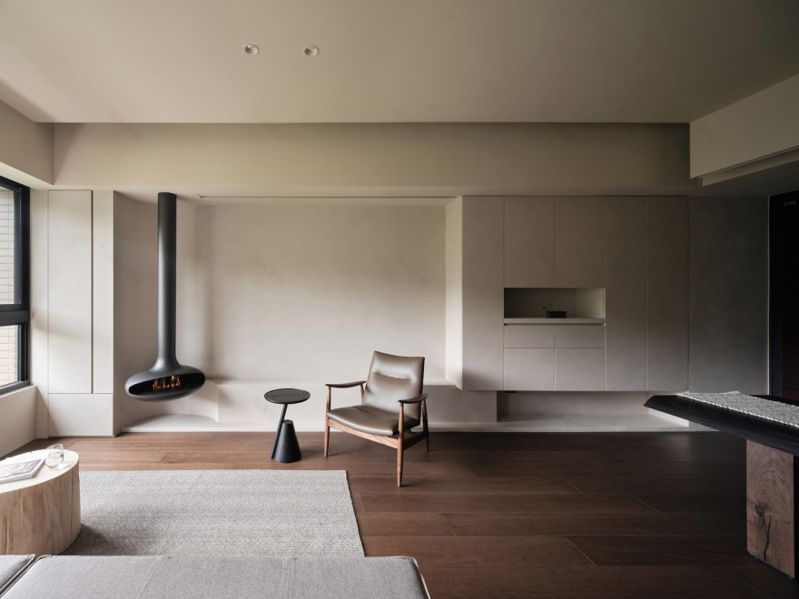 台北中性色极简公寓丨中国台北丨Zonedesign-2