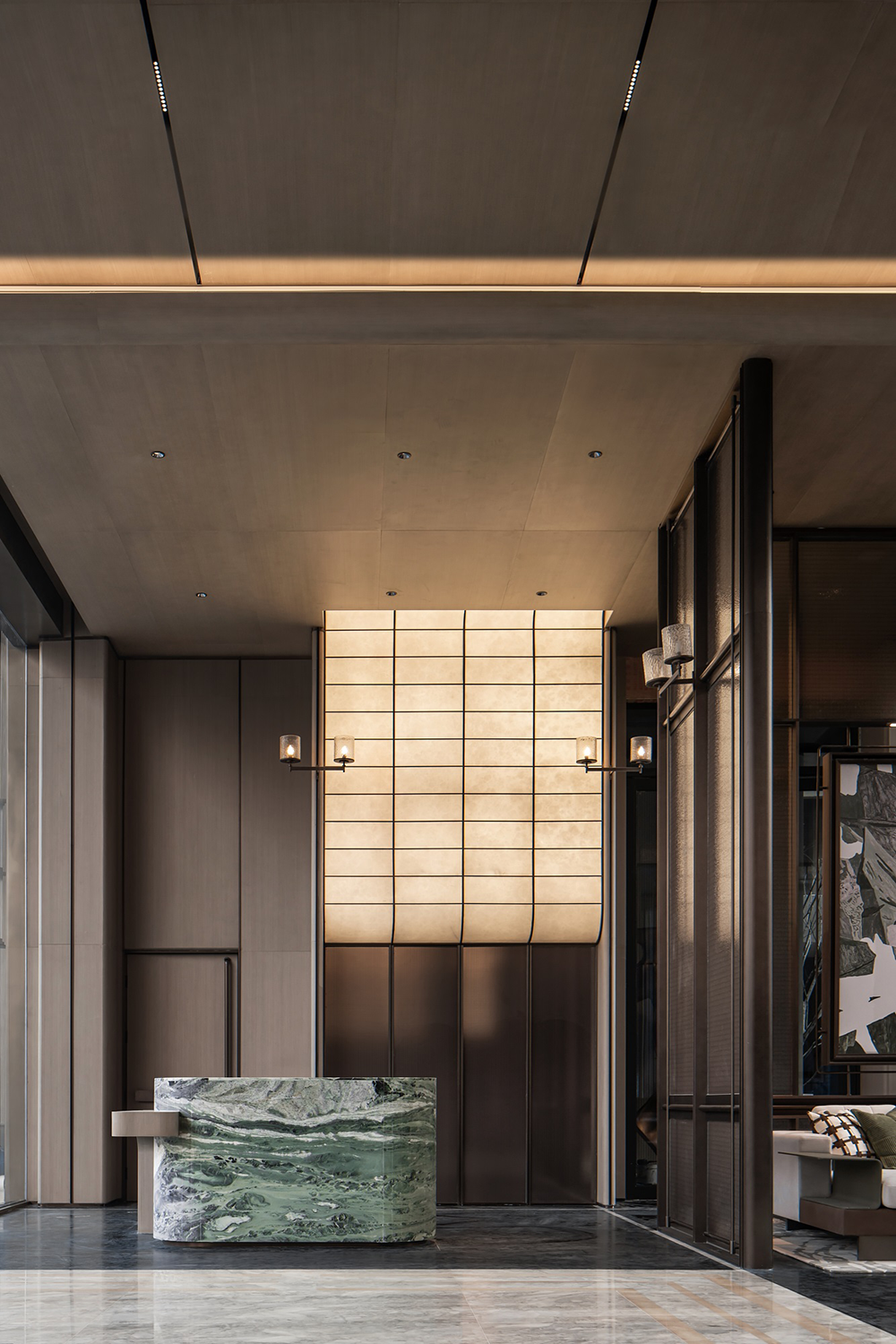 孝感九烨鼎观如院小区大堂,样板间丨中国孝感丨太谷形上-9