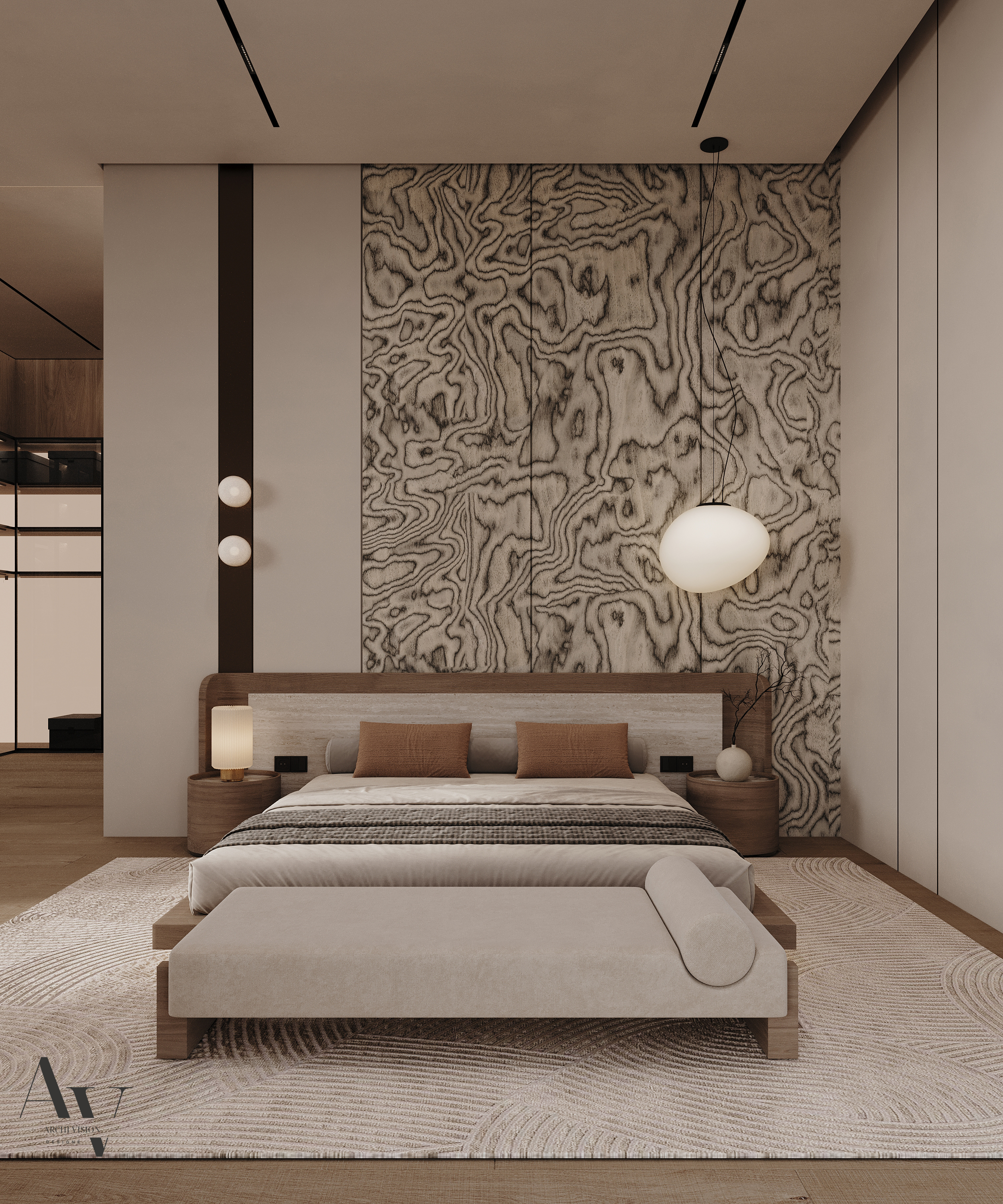Master Bedroom（主卧项目）丨沙特阿拉伯丨Dina Farouk（archivision studio）-10