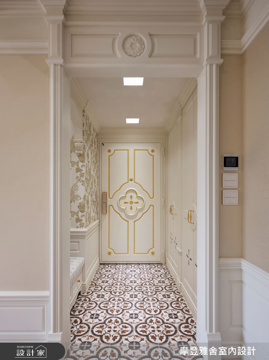 摩登雅舍·87老屋翻新法式輕洛可可風精品飯店宅丨摩登雅舍室内设计-4