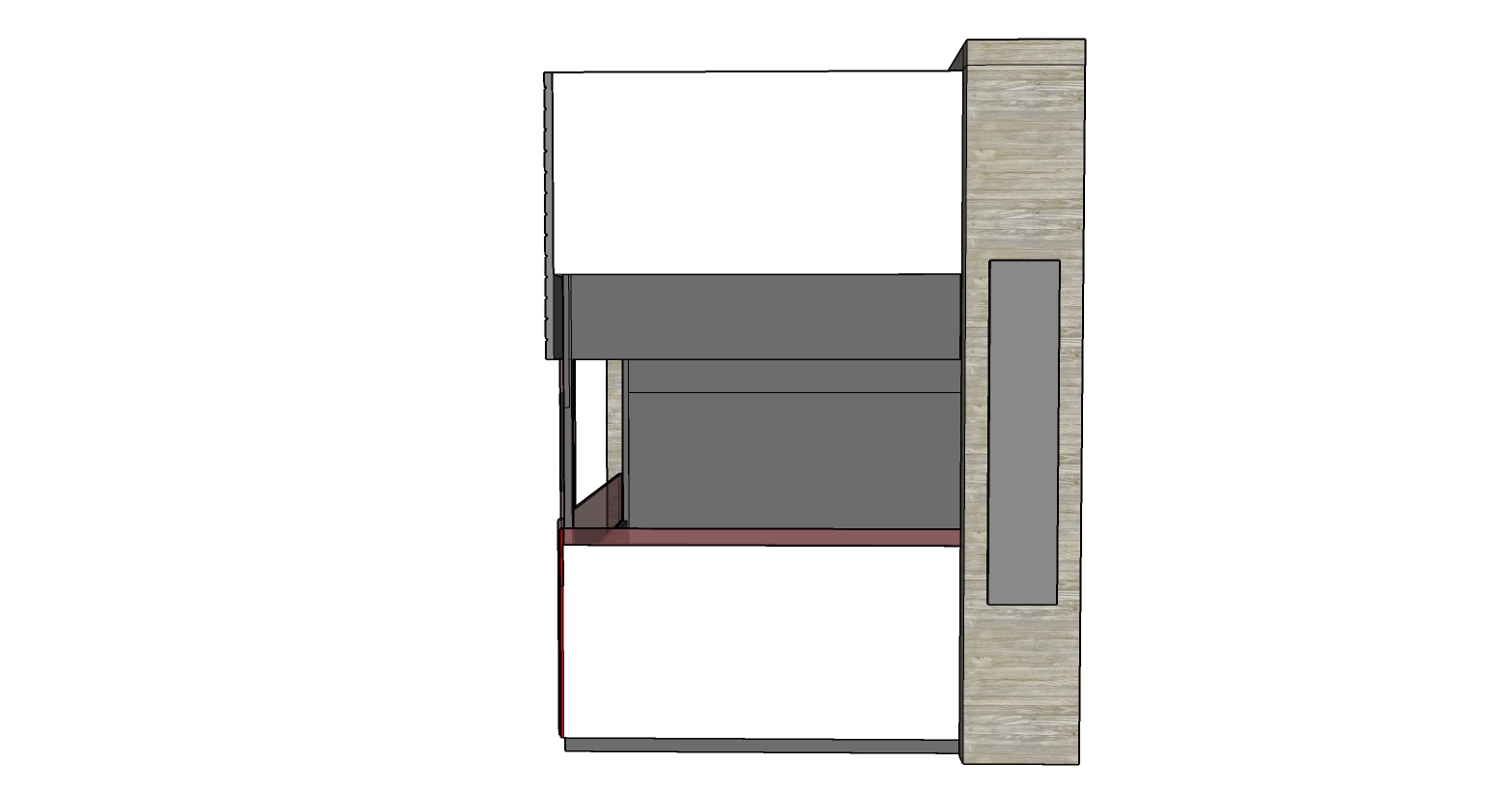 Detailed drawing of a booth-4