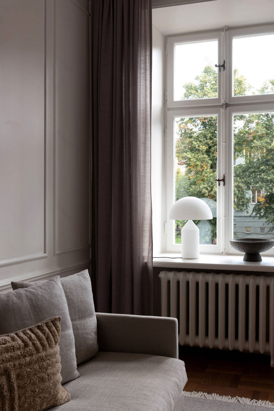 斯德哥尔摩优雅现代经典公寓设计-7