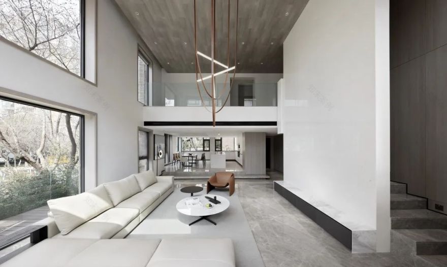 洛阳“纳景之屋” · 现代简约与自然互动的三层私宅设计丨中国洛阳丨凡本空间设计事务所-12