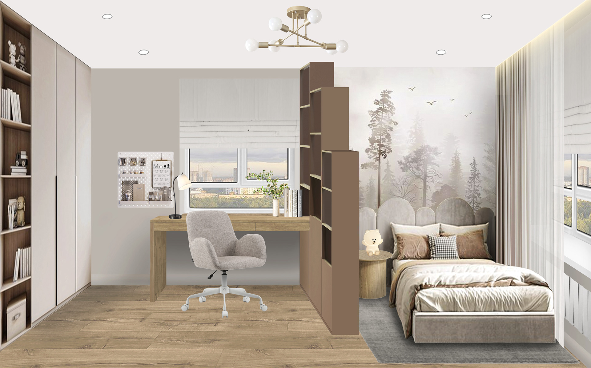 Design project of a two-room apartment, collages-6