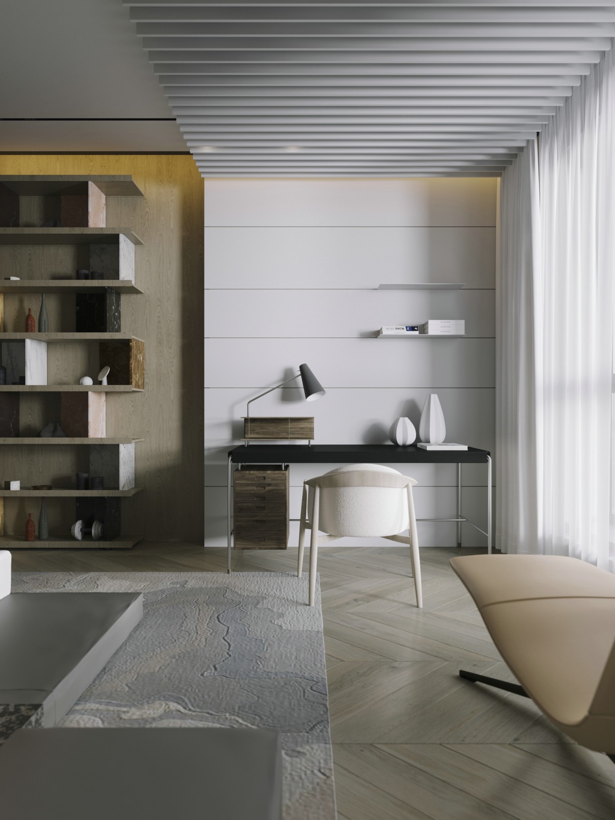 212㎡ 浅色系营造出自然柔和的氛围-20