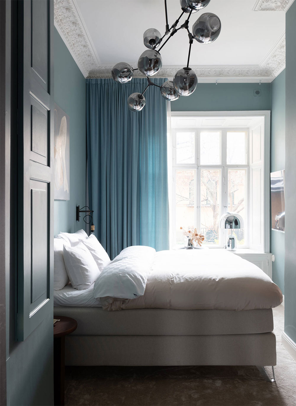 斯德哥尔摩 19 世纪哥特风格公寓，惊艳的彩绘天花板-14