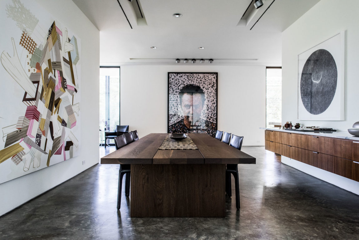 德州现代住宅的玻璃墙艺术-12