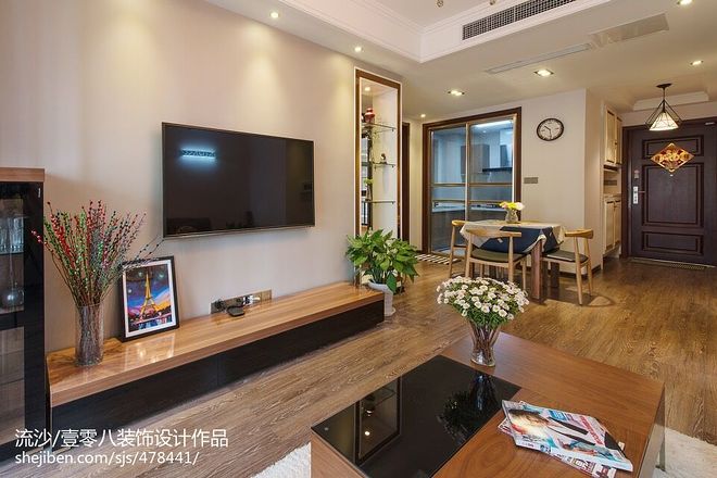 绿地华尔道 纯粹年代8万元三居100平米装修案例-11