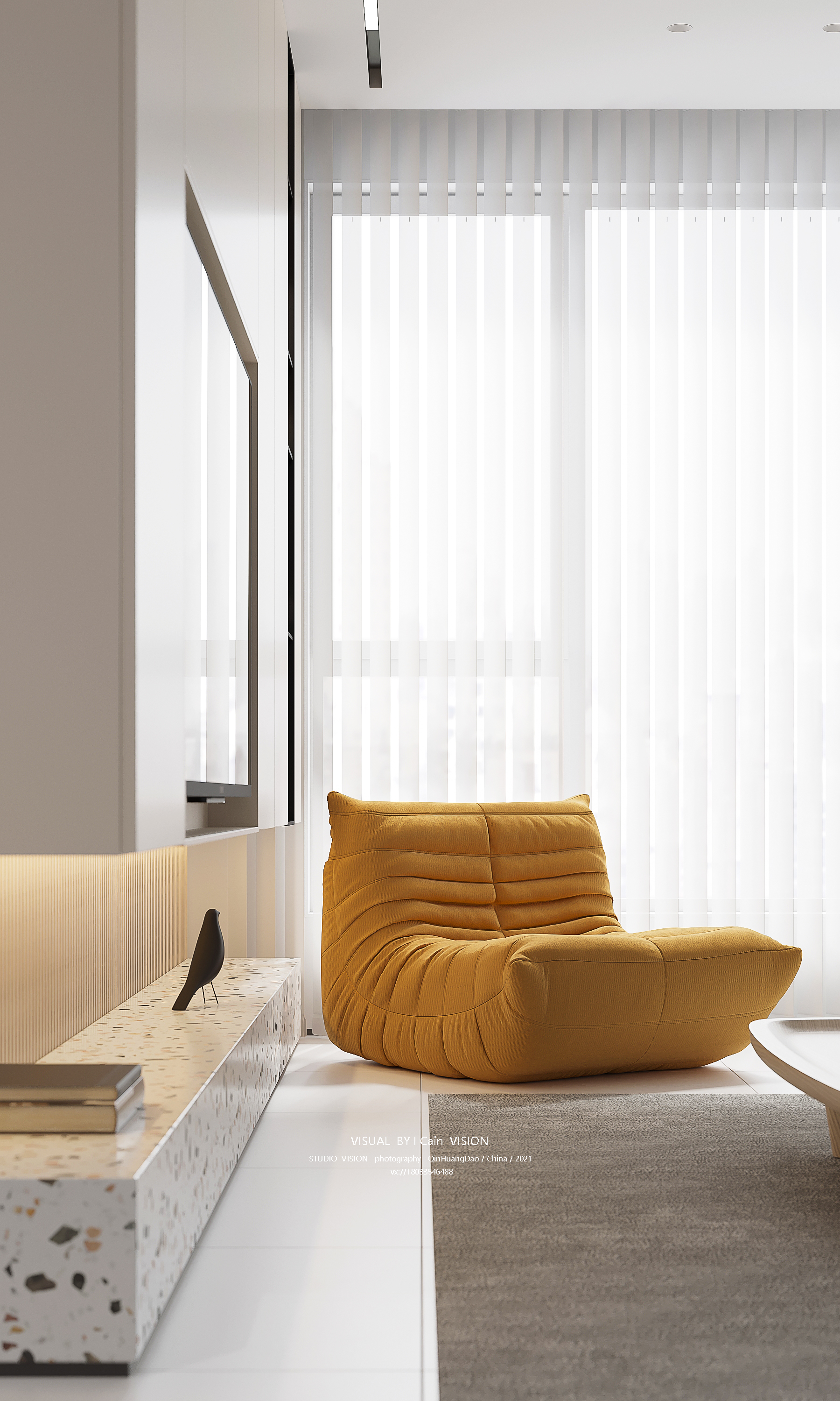 现代极简小户型空间设计丨INITIALSTUDIO-11