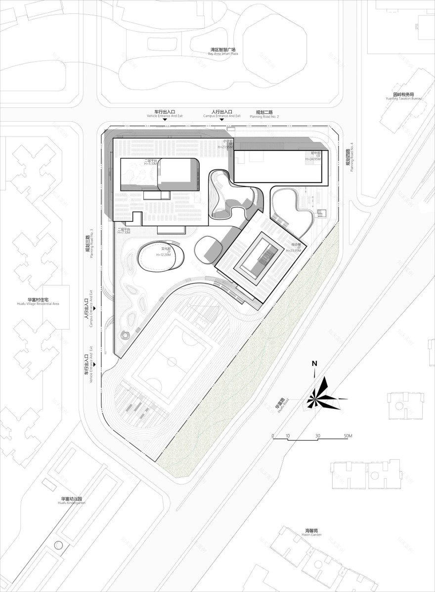 深圳红岭教育集团华富实验学校丨中国深圳丨深圳市建筑设计研究总院有限公司 城市建筑与环境设计研究院-57