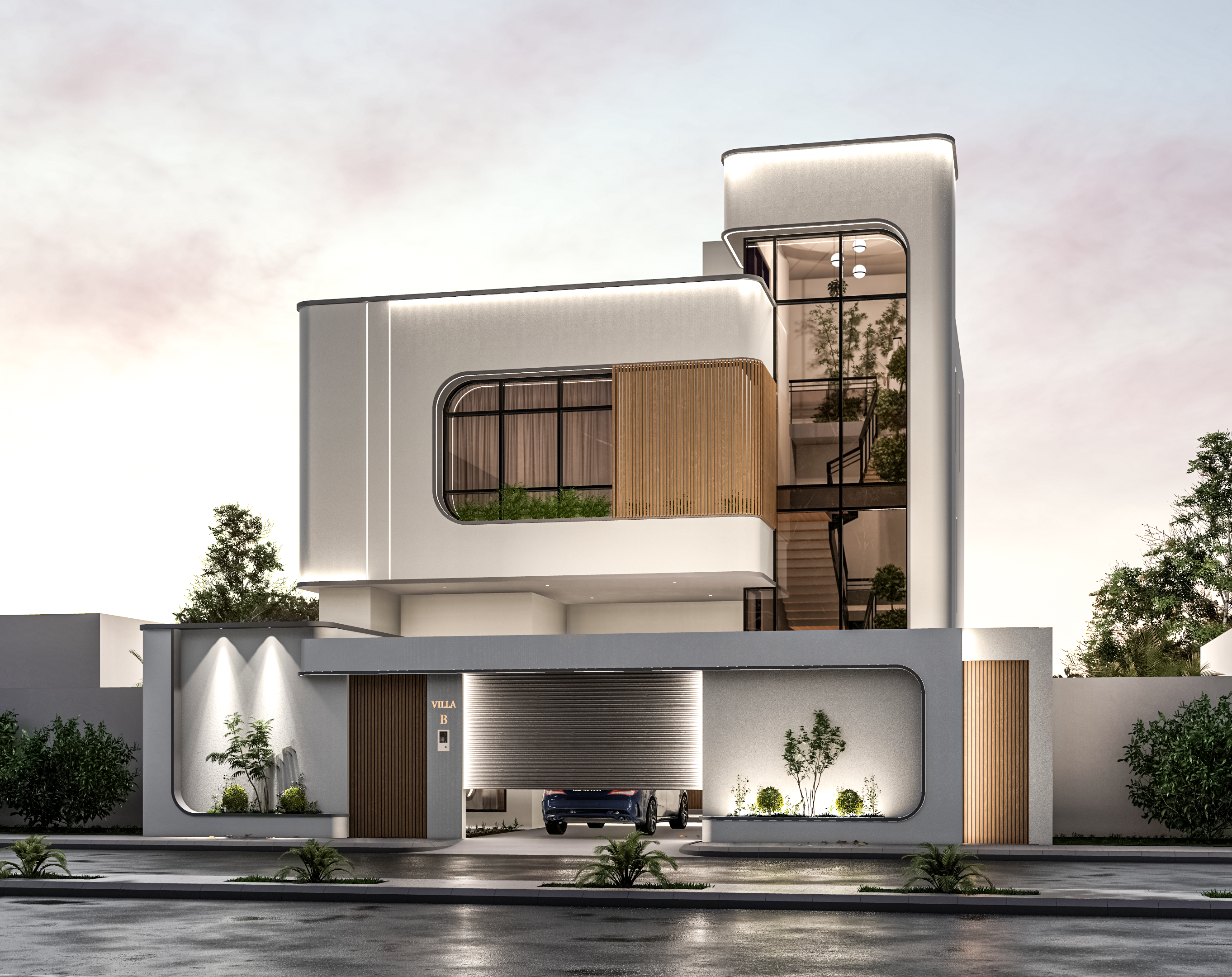 MODERN VILLA ELEVATION DESIGN - EXTERIOR-3