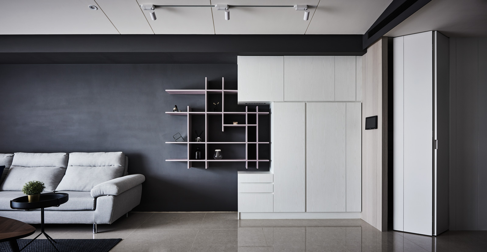 现代原木大理石金属，思维空间设计诠释简约美学-3