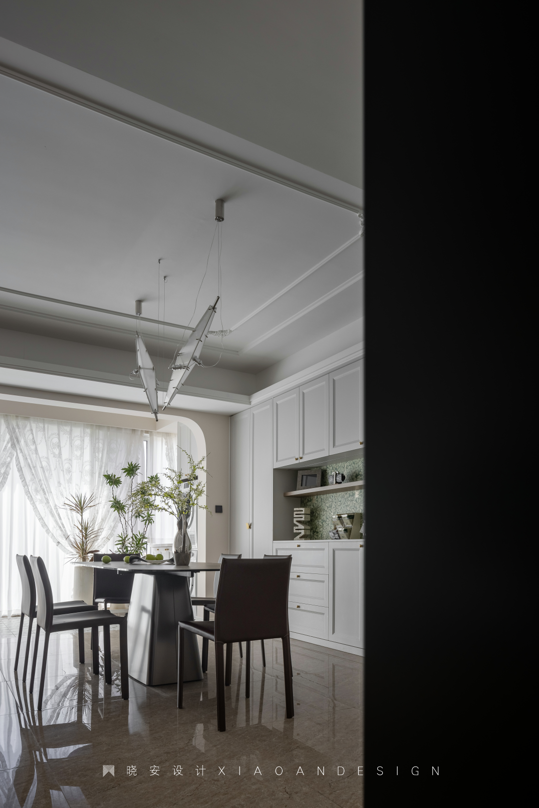 复古蓝红拼接法式美居丨晓安设计-35