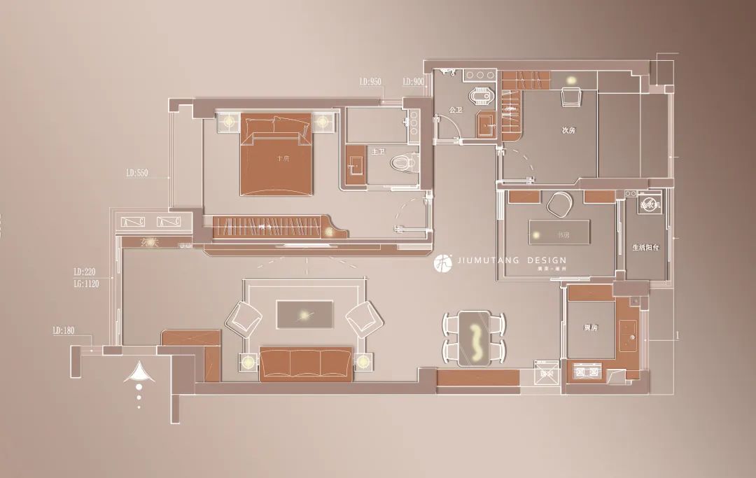 广东潮州四季园现代简约奶油风空间设计丨中国潮州丨潮州市九木堂装饰设计有限公司-24