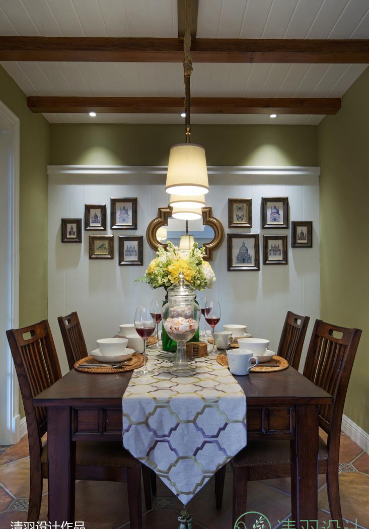 清羽设计 · 阳光棕榈滩美式家居空间-16