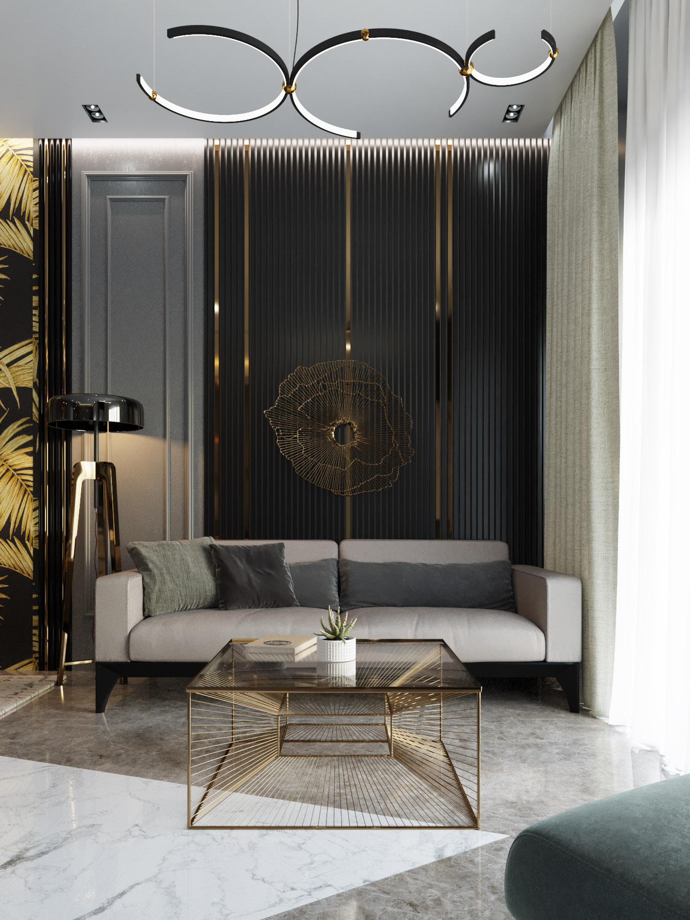 Modern Art Deco 接待处与入口休息室设计丨埃及开罗丨OInteriors Studio-13