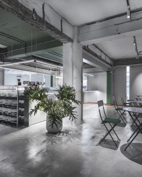 Coffee Law-Crystallization Temporal Cafe / CPD interiors