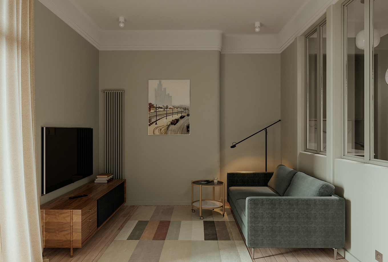 北欧风随性优雅生活空间-2