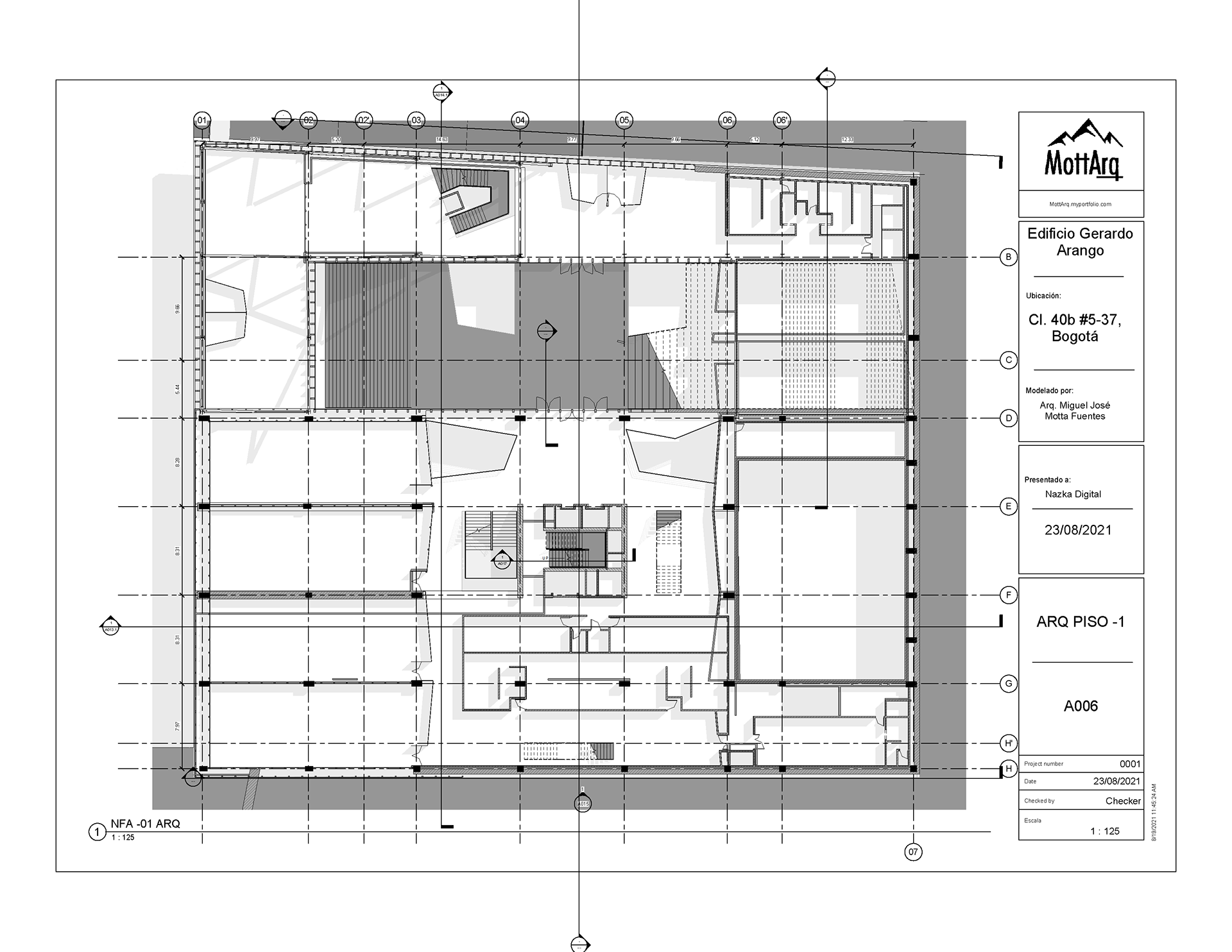 U Javeriana 艺术大楼建模-3