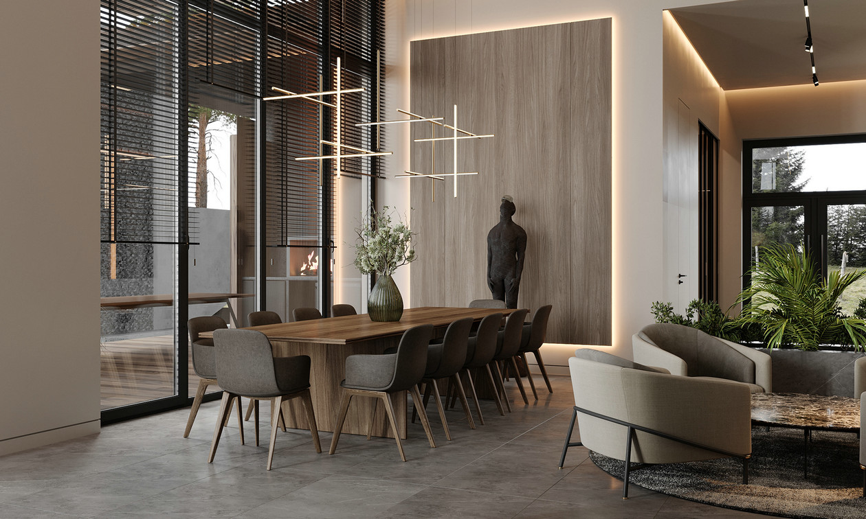 原木与灰色 打造出家居时尚美学-6