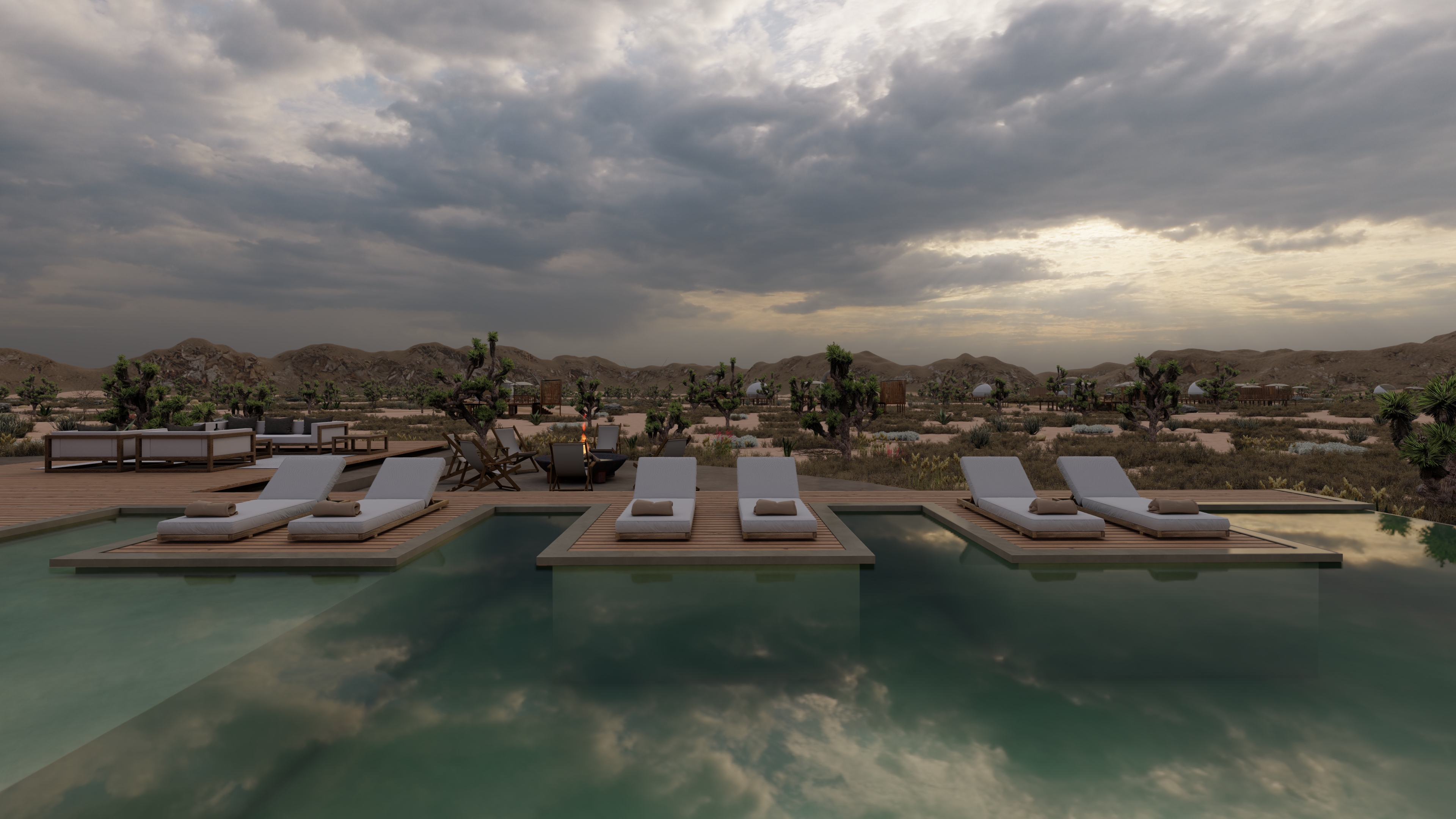 Glamping 概念设计与 3D 渲染丨美国加利福尼亚丨Elisa Felisatti-12