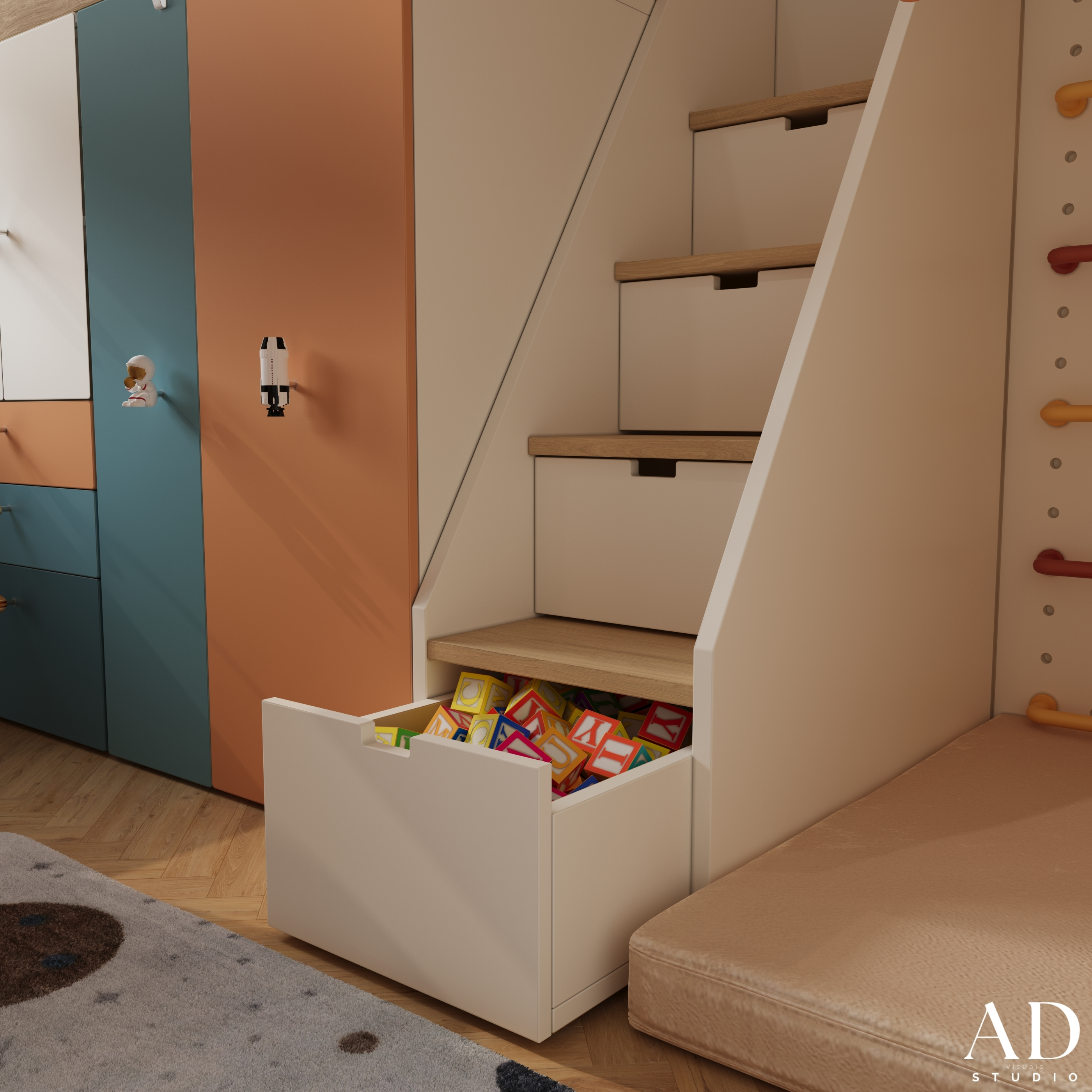 8.25 m² Boy’s Room — Space-Themed Inspired-14