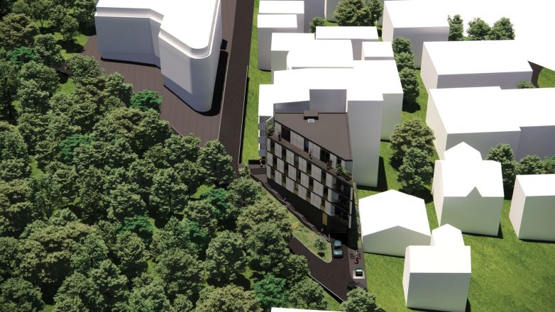 Zvezdari计划建造的三角形住宅楼丨Beging工作室-11