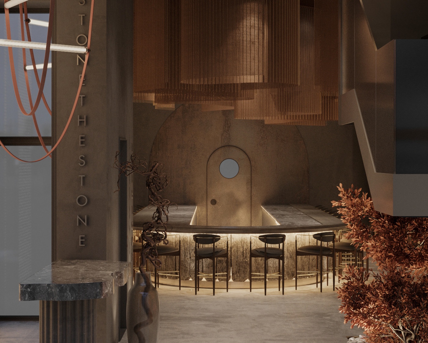 280㎡餐厅设计 超有氛围感！-2