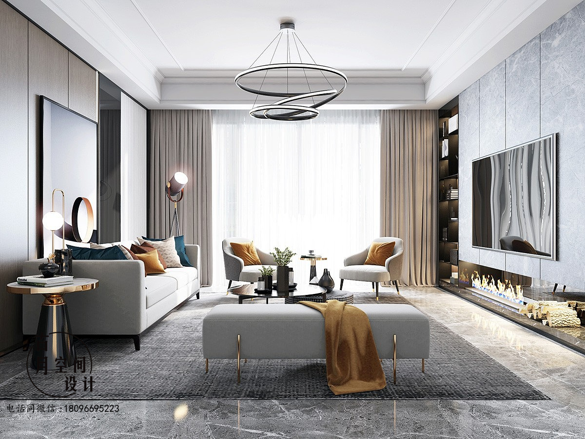 现代轻奢平层设计-4