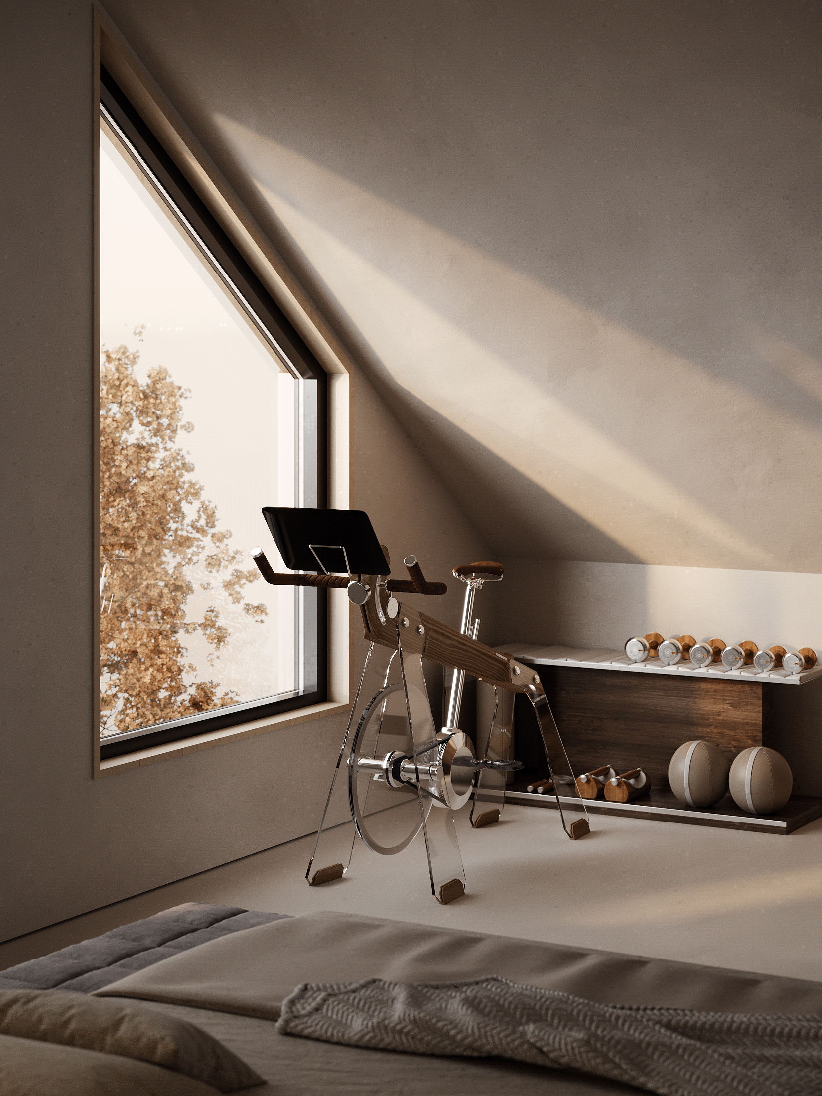 中性色系公寓设计 这也太高级了吧-23