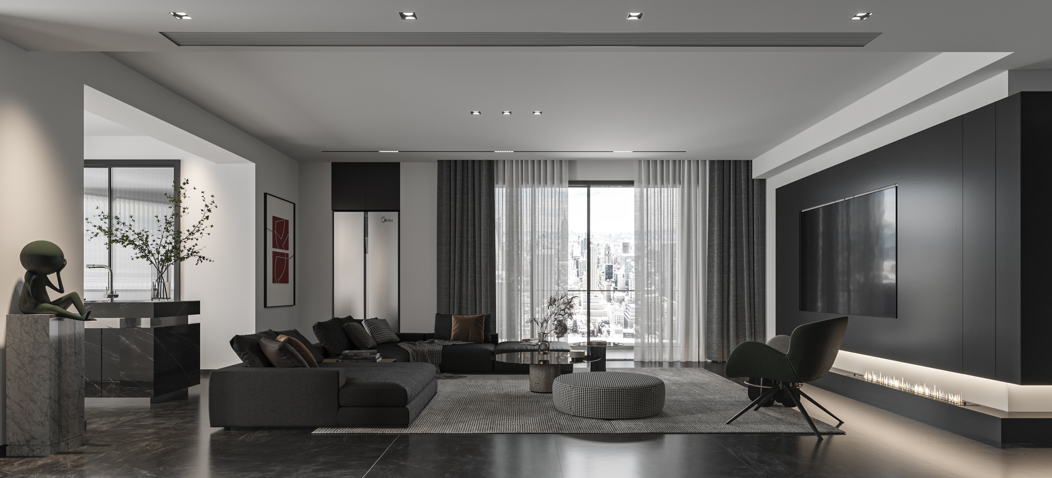 现代平层设计-17