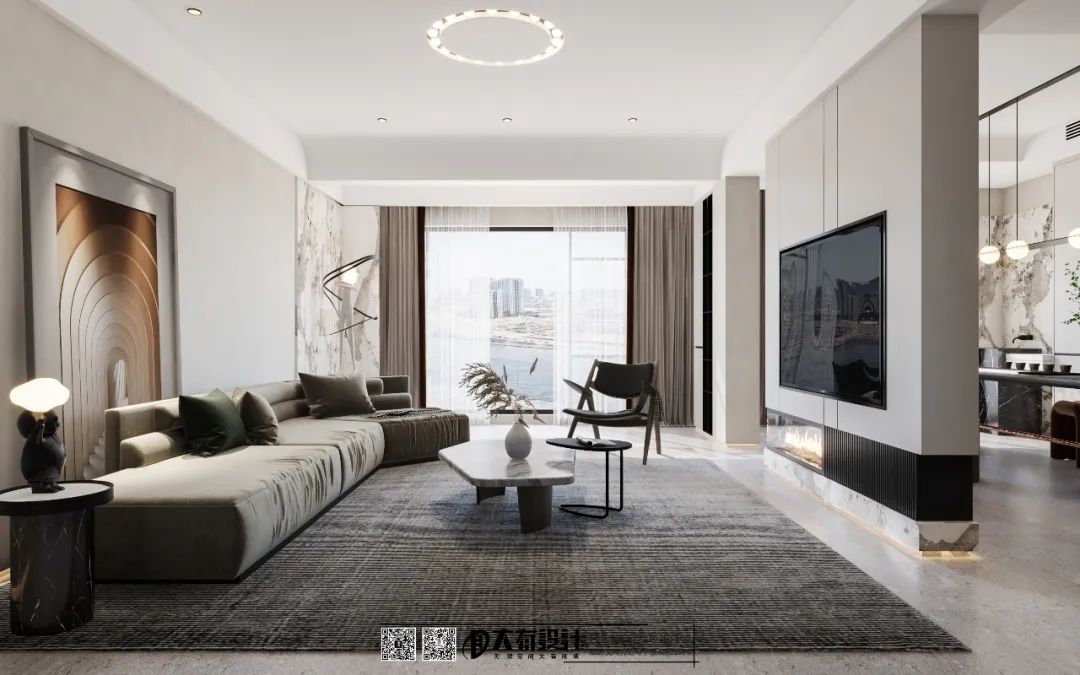 极简轻奢义乌 326㎡贵气住宅设计丨大有团队-11