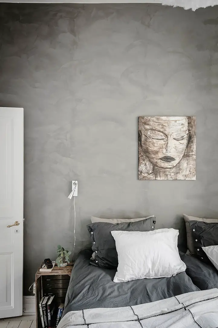 周末美图 | 瑞典灰白色调公寓设计-15