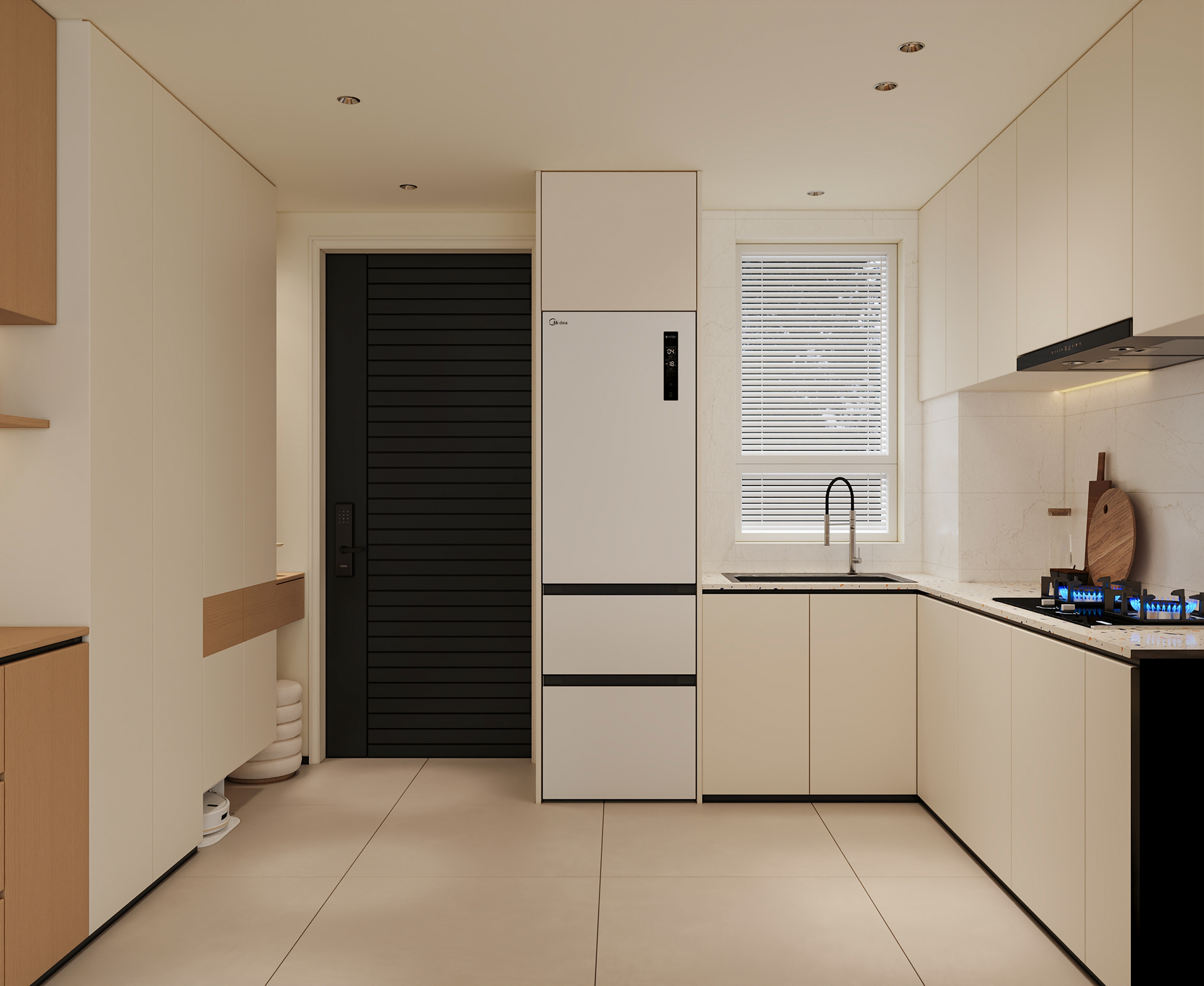 沈阳  润悦湾124㎡  原木风效果表现-7