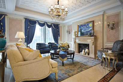 女主人的法美混搭之家丨美禾设计-0