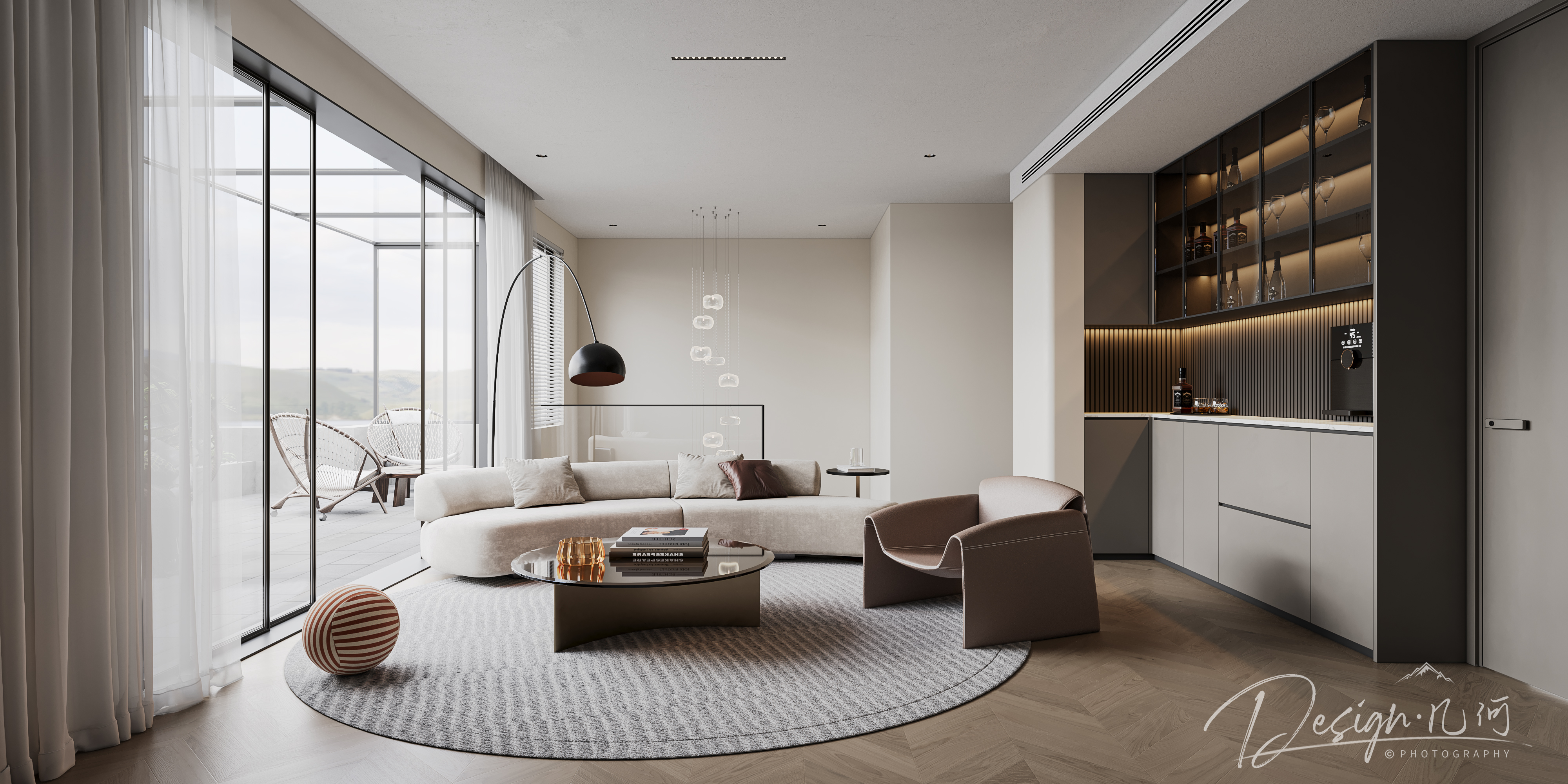 几何空间视觉表现 | 高速时代城现代轻奢客餐厅-10