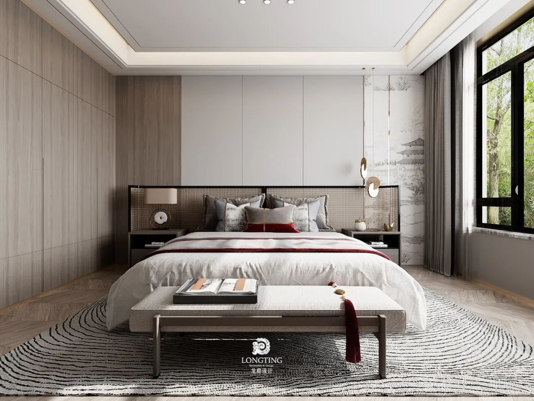 国贸仁皇新中式别墅设计丨龙庭设计-47