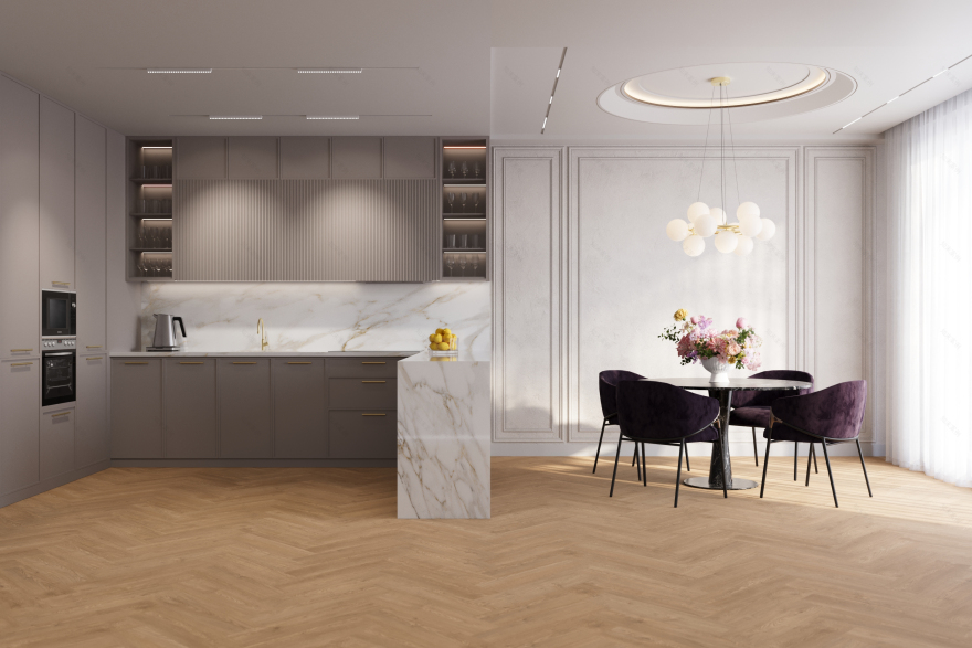 厨房与餐厅室内设计 当代经典风格-5