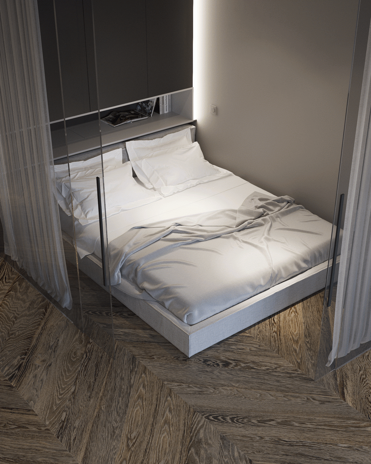 绿色+灰色空间设计 舒适又自然 温柔而绮丽-11