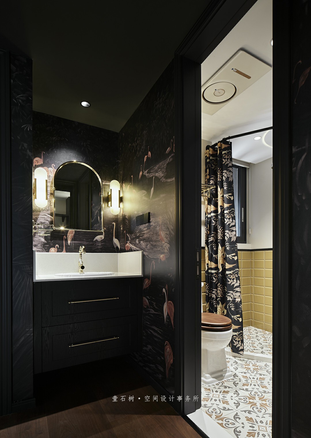 荣誉花园复古风格设计丨壹石樹空间设计事务所-64