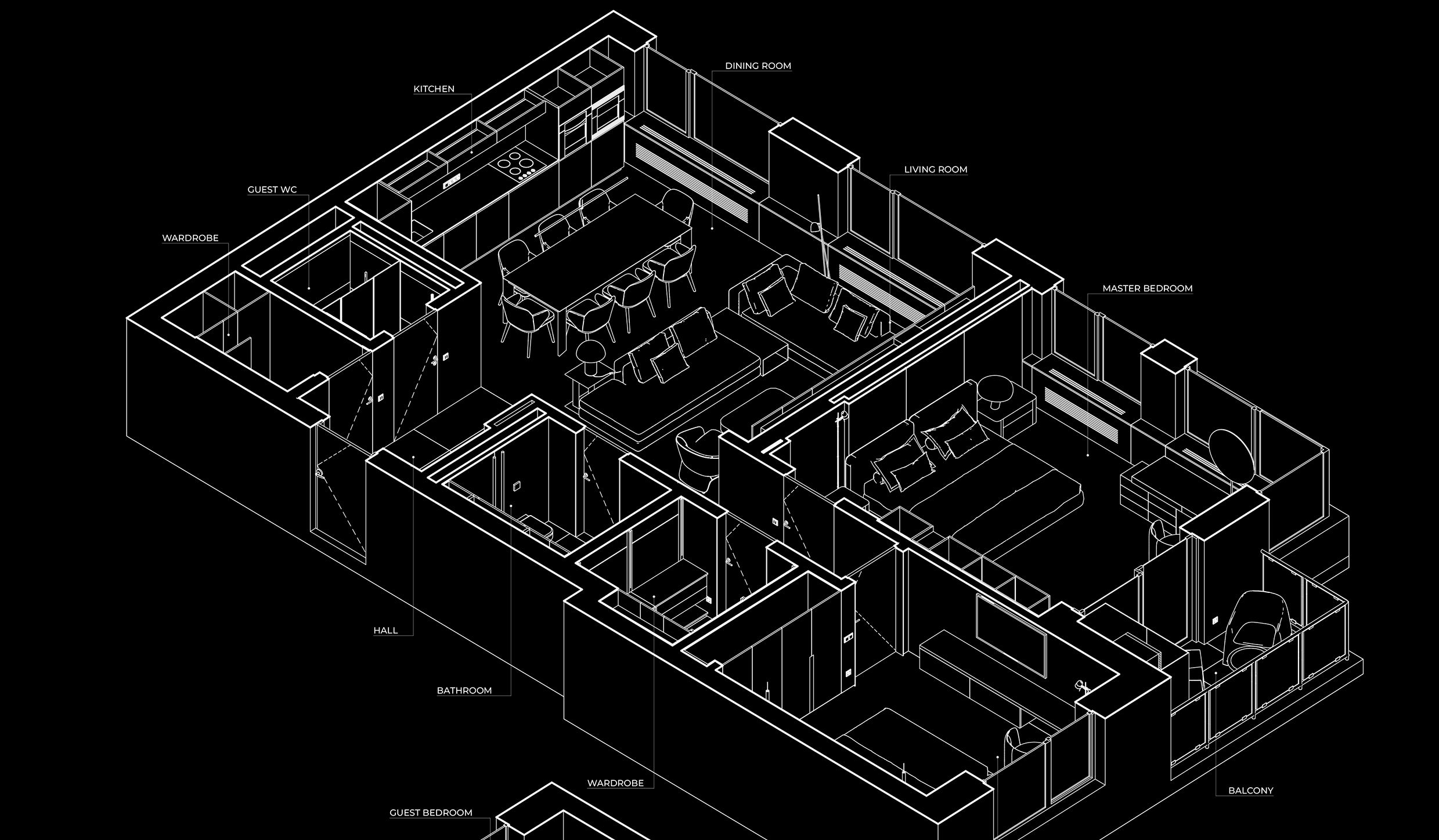 基辅俄罗斯方块大厅住宅区公寓设计丨乌克兰基辅丨Bezmirno 建筑工作室-39