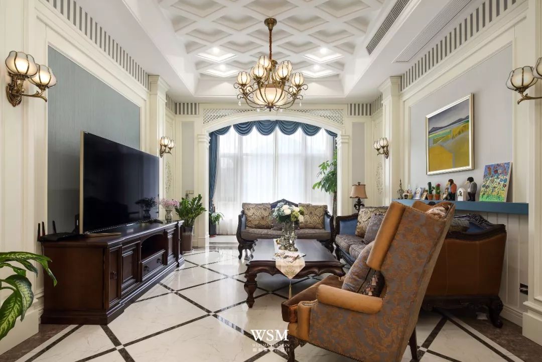 苏州雅戈尔天邑 300 平米古典美式家居设计-15