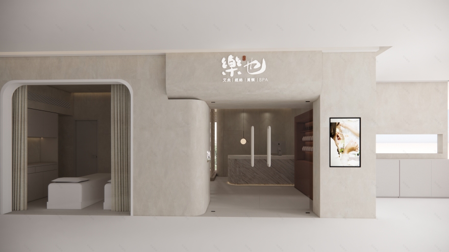 《乐也》SPA 推拿精油店空间设计-3