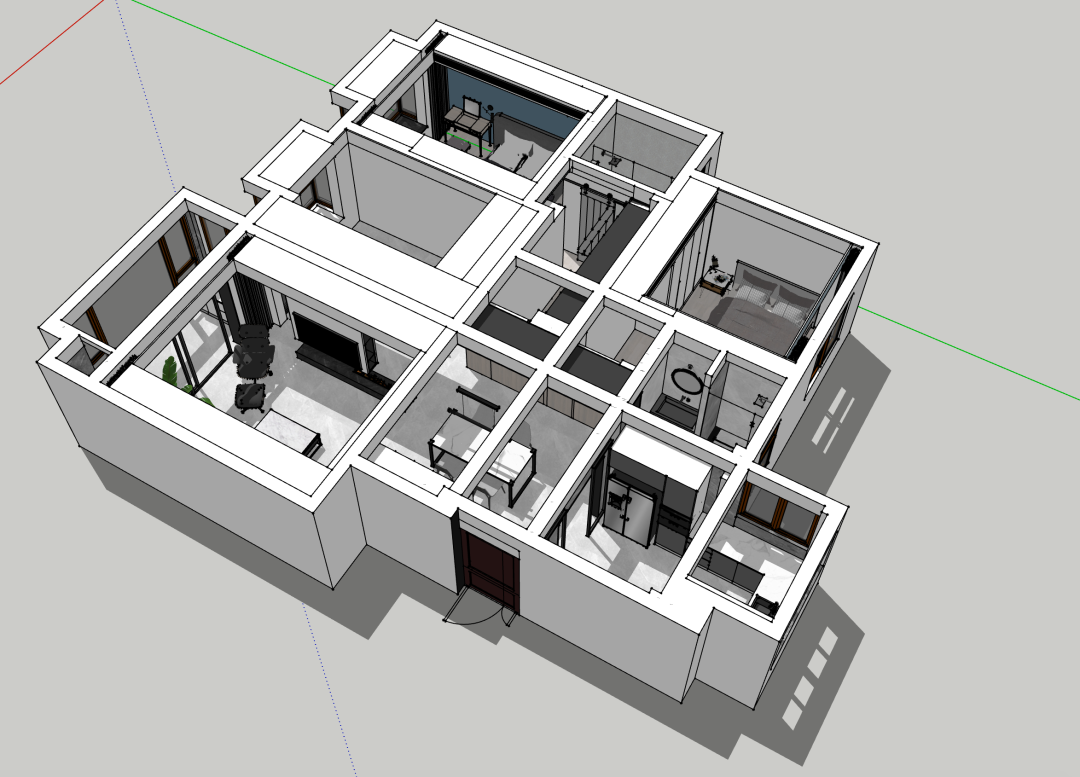 《霁月》 | 重构边界，光与空气舒展空间的婚房设计-28