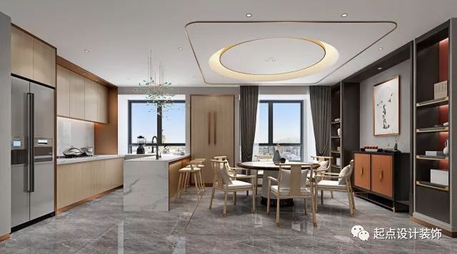 200㎡顶层复式——新中式风格《湖南茶陵》-13