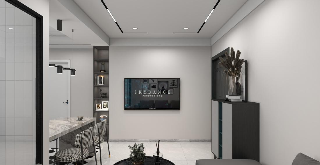 现代简约 50 平小户型两居室设计-10