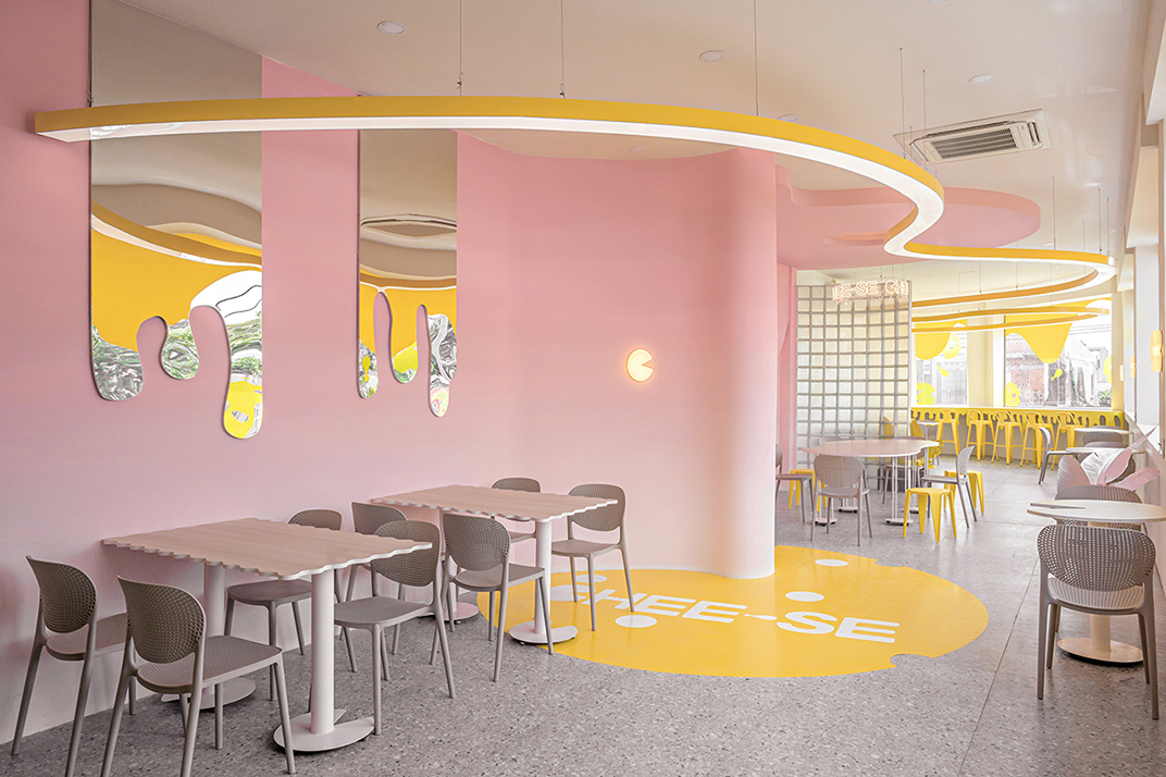 超可爱的餐厅灵感来自一层融化的奶酪 ，越南 | Designed by Ksoul Studio - 甜品店 - 餐厅LOGO-VI空间设计-全球餐饮研究所-17